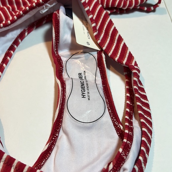 Cupshe Bikini Swimsuit Stripe Triangle Low Waist Two Piece Bathing Suit Size S - Picture 13 of 13